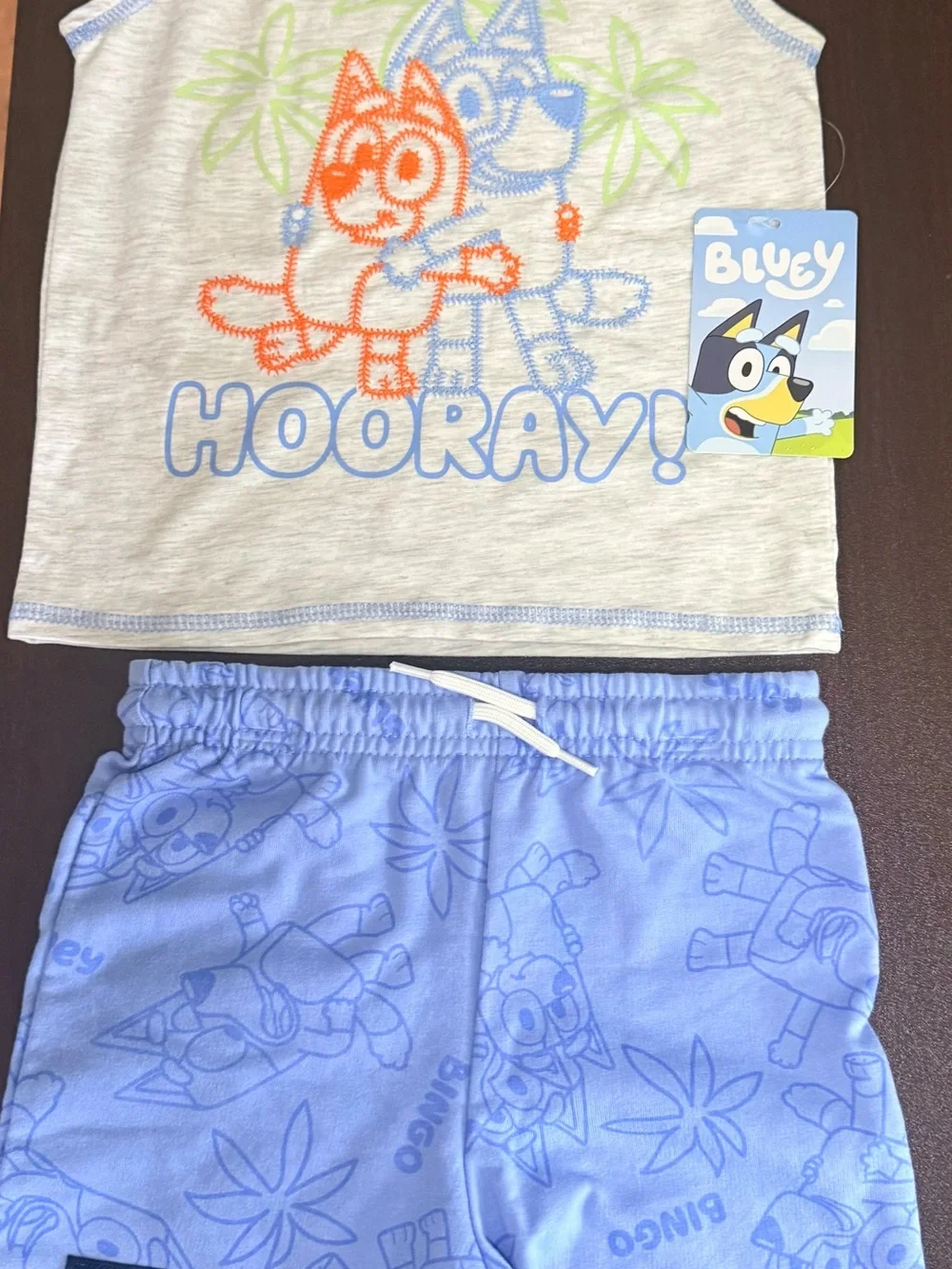 NWT Bluey Toddler Boys Tank Top and Shorts Set 2 piece Size 3T